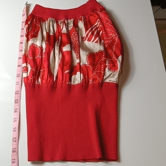 BEBE RIBBED STRETCH SILK SWEATER HALTER TOP BLOUSE JUNIORS WOMANS EXCELLENT COND - Picture 7 of 9